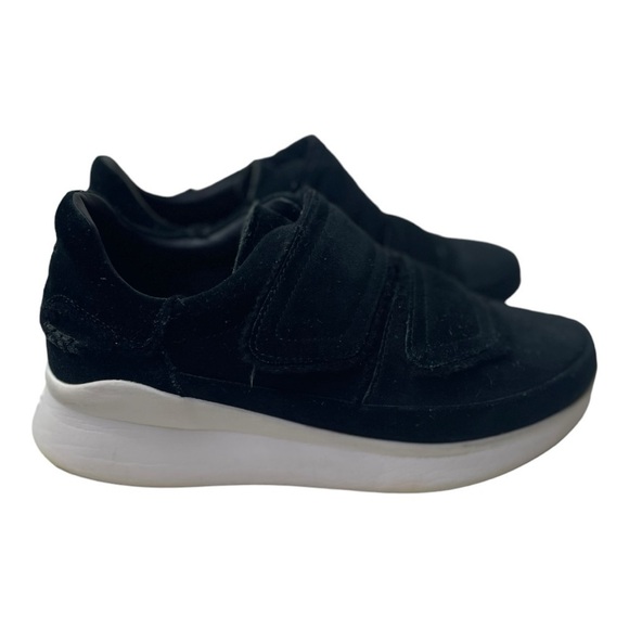 Ugg Women’s Ashby Spill Black Suede Sneakers - Picture 4 of 10